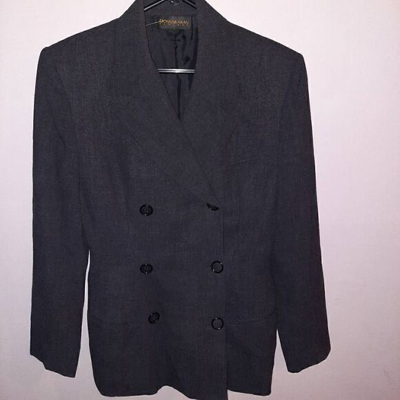 Vintage Donna Karan Union Made Wool Blazer - Picture 1 of 8